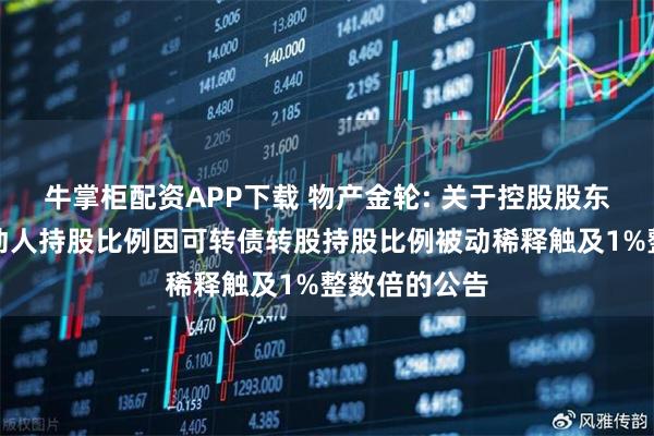 牛掌柜配资APP下载 物产金轮: 关于控股股东及其一致行动人持股比例因可转债转股持股比例被动稀释触及1%整数倍的公告